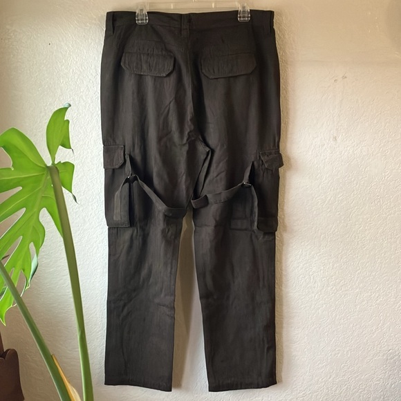 Standard Cloth Cotton Chocolate Herringbone Twill Flared Cargo Pant men XL orXXL - Picture 12 of 15